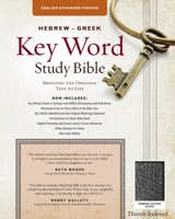 The Hebrew-Greek Key Word Study Bible: ESV Edition, Burgundy Bonded Leather Indexed 1617155063 Book Cover