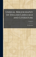 Unnual Bibliography of English Language and Literature 102606225X Book Cover