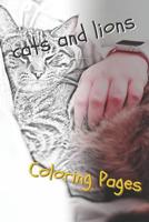 Cats and Lions Coloring Pages: Beautiful Landscapes Coloring Pages, Book, Sheets, Drawings 1090619162 Book Cover