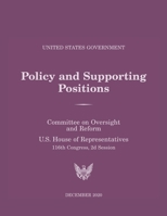 United States Government Policy and Supporting Positions: Plum Book 2020 B08TL9NZY8 Book Cover