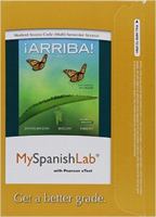 Mylab Spanish with Pearson Etext -- Access Card -- For �arriba!: Comunicaci�n Y Cultura, 2015 Release (Multi-Semester) 013407145X Book Cover
