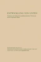 Entwicklung von unten: Probleme und Stufen des sozialokonomischen Wachstums auf der regionalen Ebene 3663004945 Book Cover