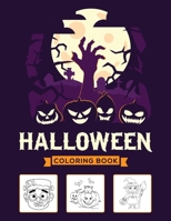 Halloween Coloring Book: Spooky Coloring Book for Children with Witches, Monsters, Vampires, Bats, Pumpkins and Much More! B08HQ1BMLY Book Cover