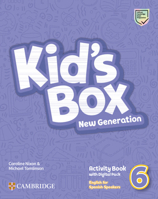 Kid's Box New Generation Level 6 Activity Book with Home Booklet and Digital Pack English for Spanish Speakers 8413225337 Book Cover
