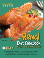 Renal Diet Cookbook for Beginners: Comprehensive Guide with 100+ Healthy Recipes to Manage All CKD Stages and Avoid Dialysis. +21Days Meal Plan. Lower your Sodium, Potassium, Phosphorus, and Sugar!!!! 1801209405 Book Cover