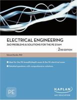 Electrical Engineering 360 Problems & Solutions for the PE Exam (PE Exam Preparation) 1427761310 Book Cover