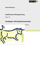 Paukpaper Jahresabschlussanalyse: Alle wichtigen Schemata und Kennzahlen 3640909534 Book Cover