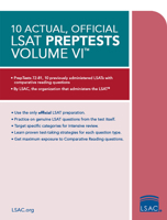 10 Actual, Official LSAT PrepTests Volume VI: