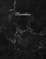 Reservations: Reservation Book for restaurants, bistros and hotels | 370 pages - 1 day=1 page | The appointment calendar for your reservations in ... | Cover Design - Marble effect discreet black 1670492168 Book Cover