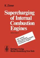 Supercharging of internal combustion engines: Fundamentals, calculations, examples 3540085440 Book Cover