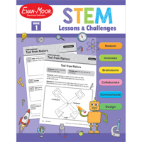 Stem Lessons and Challenges, Grade 1 1629388610 Book Cover