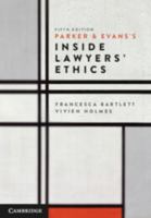 Parker and Evans's Inside Lawyers' Ethics 100969555X Book Cover