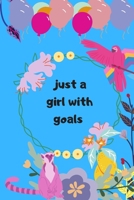 just a girl with goals: blush notes  to write down things, take note [ 6x9 in - 200 page ] 1678919144 Book Cover