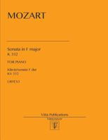 Sonata in F major: K 332 1983427519 Book Cover