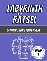 Labyrinth Rätsel: Schwer | Für Erwachsene | 100 Labyrinthe | Großes Format (German Edition) B08KH3TCWS Book Cover