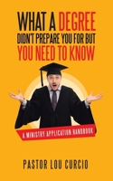 What a Degree Didn't Prepare You For but You Need to Know: A Ministry Application Handbook B0FH3YSLV7 Book Cover