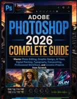 Adobe Photoshop 2026 Complete Guide: Master Photo Editing, Graphic Design, AI Tools, Digital Painting, Typography, Compositing, Professional Workflows, and Creative Projects from Scratch B0H86DZN6Z Book Cover