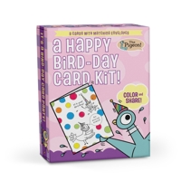 A Happy BIRD-DAY Card Kit: Color-in Cards with The Pigeon (Knock Knock Greeting Cards) 1683496051 Book Cover