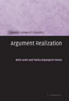 Argument Realization 0521663768 Book Cover