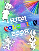 Kids Coloring Book: Cartoons, mandalas ♥ More than 50 Amazing patterns to color for Kids Ages 2-6: Large, Fun & Easy! B089M1KMWD Book Cover