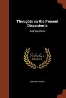 Thoughts On Present Discontents 1515074420 Book Cover