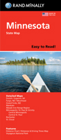 Rand McNally Easy to Read: Minnesota State Map 052802583X Book Cover