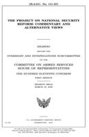 The Project on National Security Reform: Commentary and Alternative Views 1983416193 Book Cover