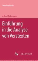 Einführung in Die Analyse Von Verstexten 3476998126 Book Cover
