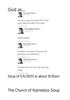 God as...: Soup of 1/11/2023 at about 10:10am B0BRZXT34V Book Cover