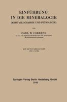 Einfuhrung in Die Mineralogie: Kristallographie Und Petrologie 3662273314 Book Cover