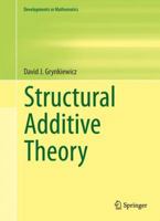 Structural Additive Theory 3319004158 Book Cover