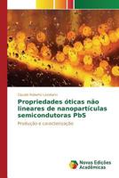 Propriedades Oticas Nao Lineares de Nanoparticulas Semicondutoras PBS 3841719600 Book Cover