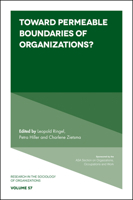 Toward Permeable Boundaries of Organizations? (Research in the Sociology of Organizations) 1787438295 Book Cover