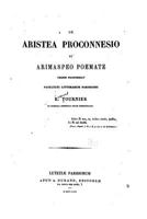 de Aristea Proconnesio Et Arimaspeo Poemate 0274203529 Book Cover