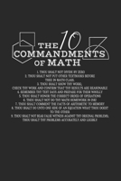 Notebook: Calendar / Planner 2020 Math Teacher Sarcasm School 10 Commandments Gifts 120 Pages, 6X9 Inches, Yearly, Monthly, Weekly & Daily 1677774835 Book Cover