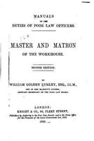 Master and Matron of the Workhouse 1016661193 Book Cover