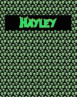 120 Page Handwriting Practice Book with Green Alien Cover Hayley: Primary Grades Handwriting Book 1096812665 Book Cover