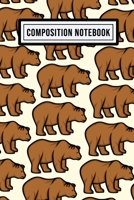 Bear Wide Ruled Composition Notebook: Bear Blank College Ruled Composition Notebook 110 Pages Pocket Size 6x9 1676091122 Book Cover