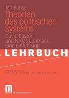 Theorien des politischen Systems 3531146742 Book Cover