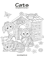 Cats Coloring Book for Grown-Ups 1 1523935642 Book Cover