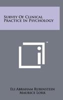 Survey Of Clinical Practice In Psychology 1258248603 Book Cover