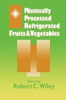 Minimally Processed Refrigerated Fruits & Vegetables 0412055716 Book Cover