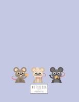 Notebook: Cute rats on purple cover and Dot Graph Line Sketch pages, Extra large (8.5 x 11) inches, 110 pages, White paper, Sketch, Draw and Paint 1721633839 Book Cover