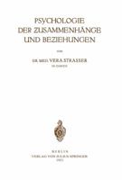 Psychologie Der Zusammenhange Und Beziehungen 1275371507 Book Cover