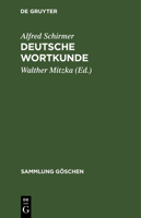 Deutsche Wortkunde 3111011305 Book Cover