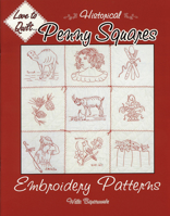 Penny Squares: Embroidery Patterns 0891458794 Book Cover