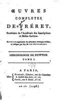 Oeuvres Compl�tes de Fr�ret - Tome I 1530875277 Book Cover