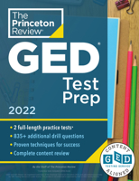 Princeton Review GED Test Prep, 2022: Practice Tests + Review & Techniques + Online Features 0525570497 Book Cover