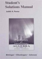 Prealgebra & Introductory Algebra (Bittinger,Ellenbogen,Johnson) Student Solutions Manual 0321348338 Book Cover