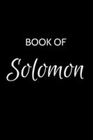 Solomon Journal: A Gratitude Journal Notebook for Men Boys Fathers and Sons with the name Solomon - Handsome Elegant Bold & Personalized - An ... - 6"x9" Diary or Notepad & Back to School. 169784569X Book Cover